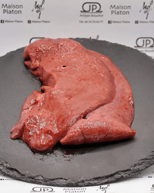 Foie de veau tranché