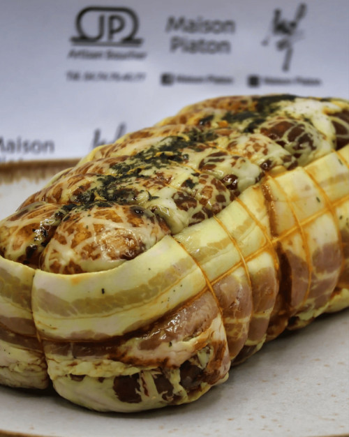 Roti de canard pain d'épice miel figues